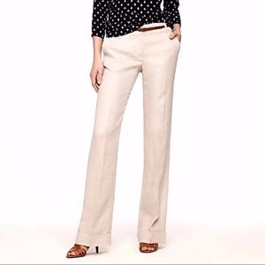 NWOT J. Crew 100% linen Cafe Trouser fully lined 4